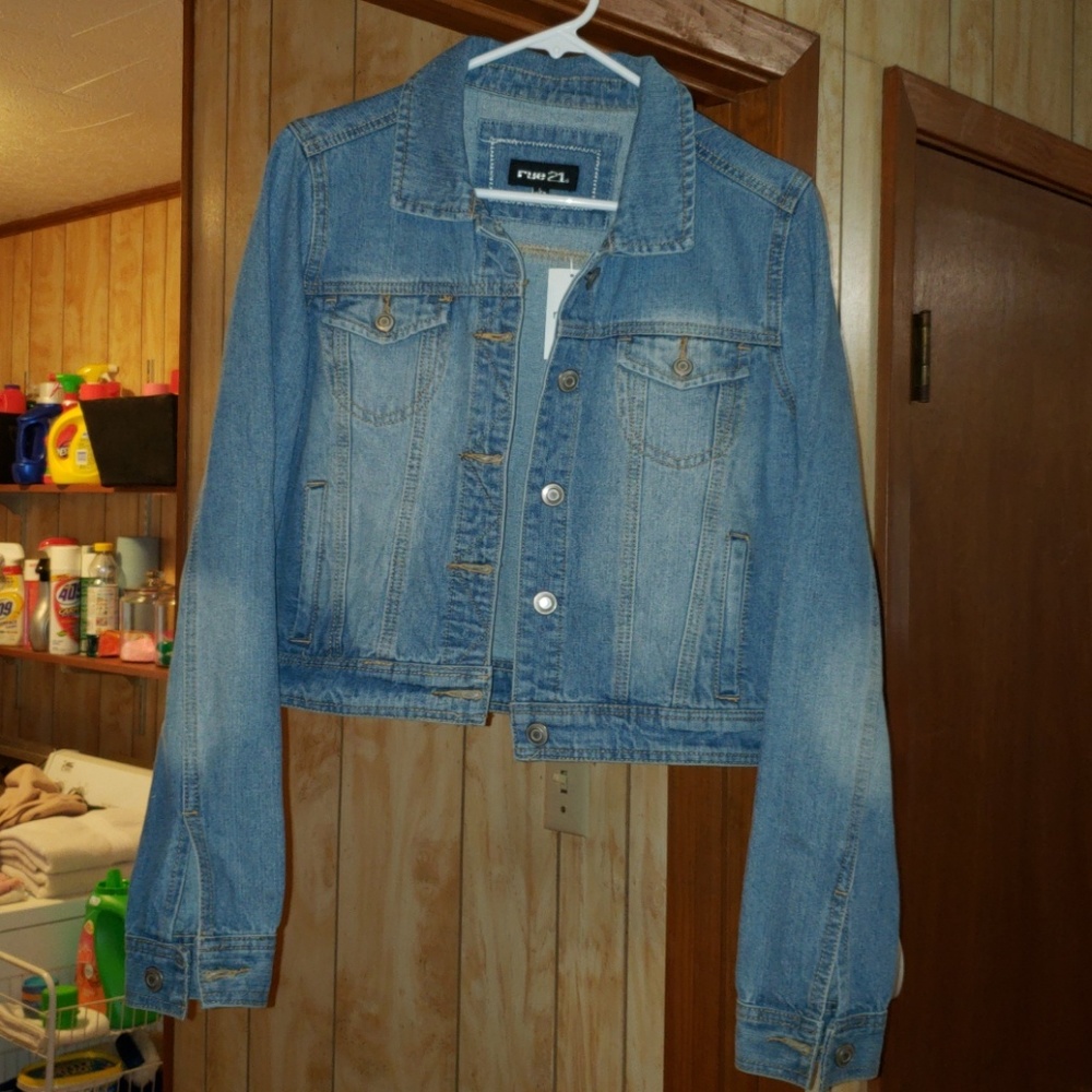 Jean crop jacket